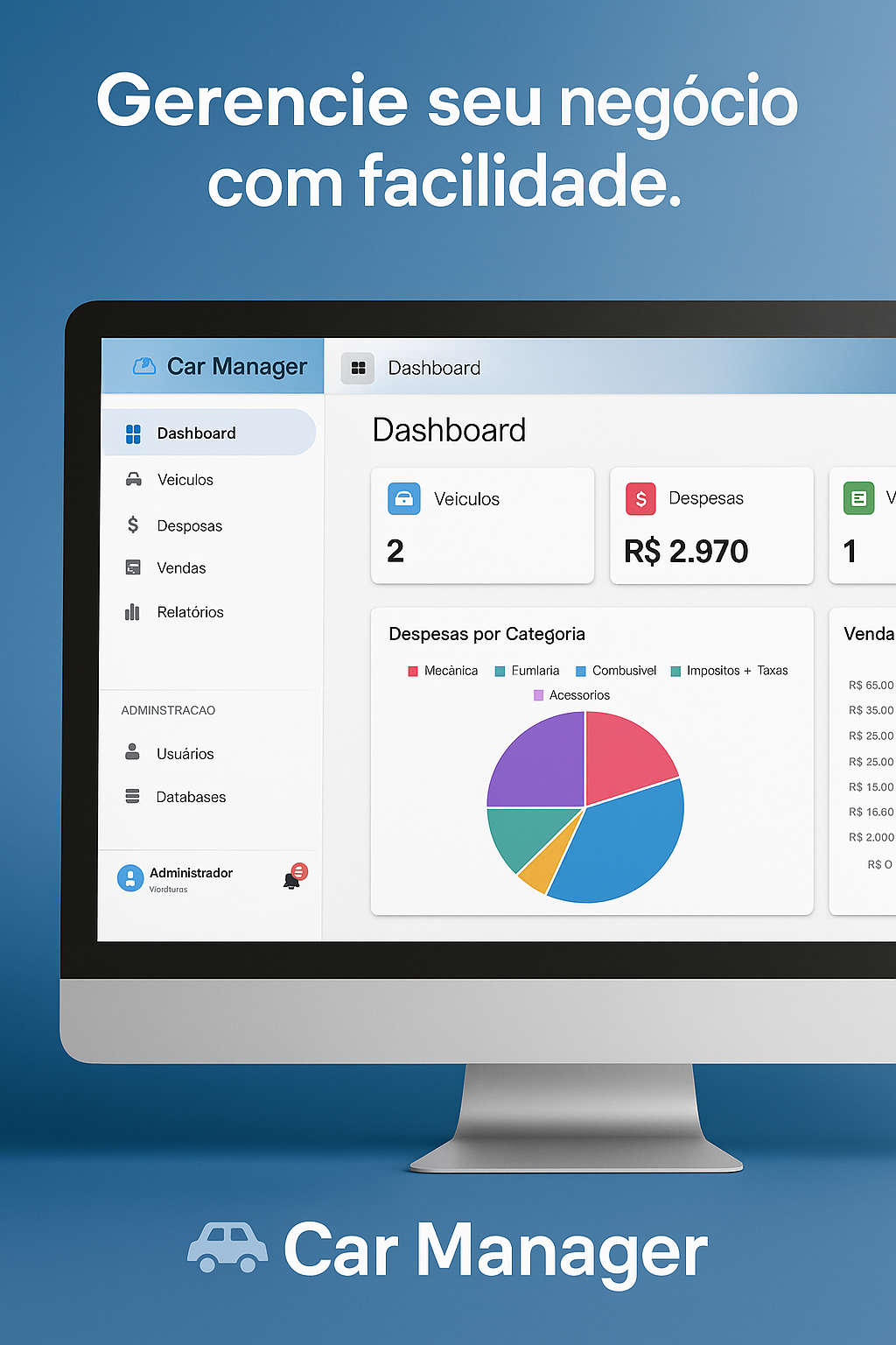 CarManager - Sistema de Gestão de Veículos e Vendas