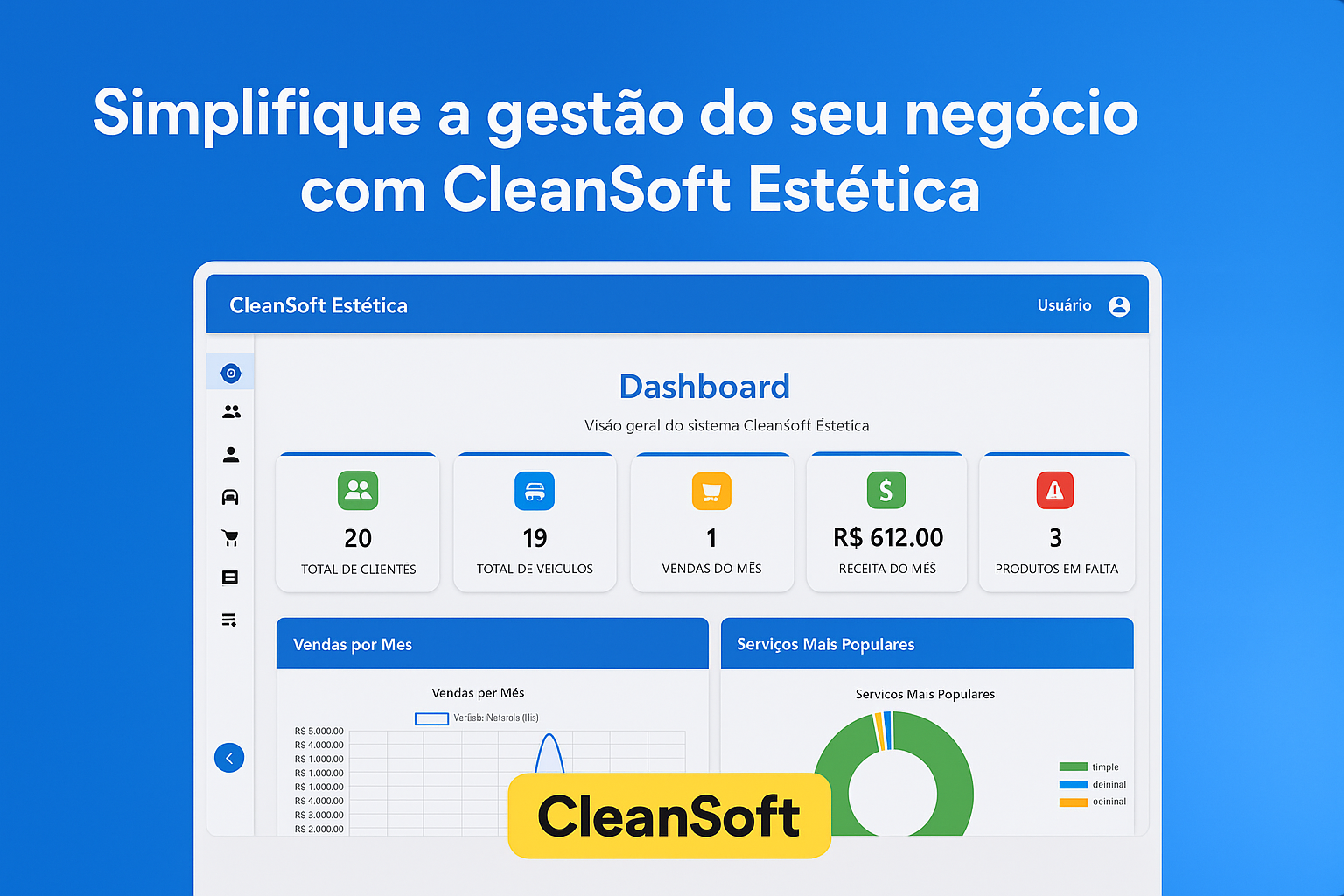CleanSoft - Sistema de Gestão para Estéticas Automotivas